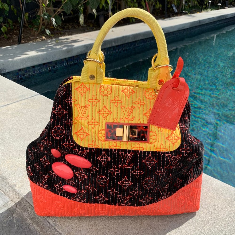 ❌SOLD❌LOUIS VUITTON Neon Noir Motard Firebird Bag - Picture 13 of 16